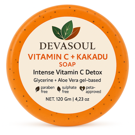 Vitamin C + Kakadu Plum Soap | Devasoul Brightening Body Bar with Aloe & Glycerin