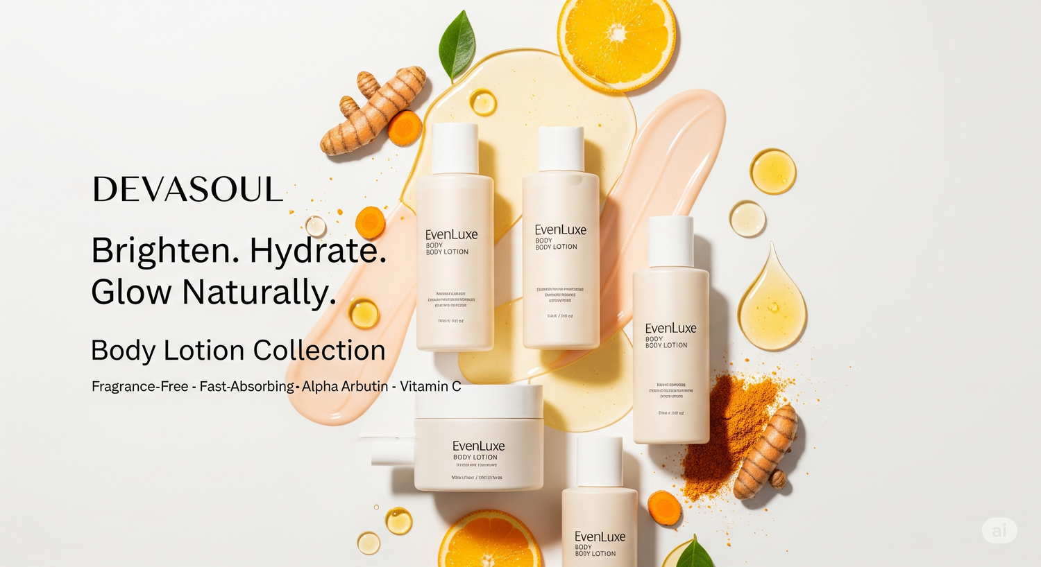 Devasoul Body Lotions – Brightening & Hydrating Care