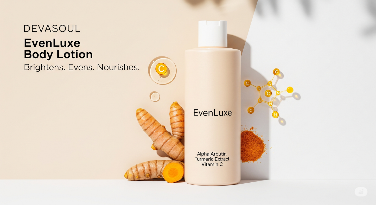 EvenLuxe Body Lotion – Devasoul Alpha Arbutin + Vitamin C
